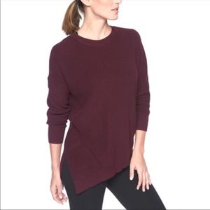 SOLD - Athleta Rest Day Asymmetrical Knit Sweater